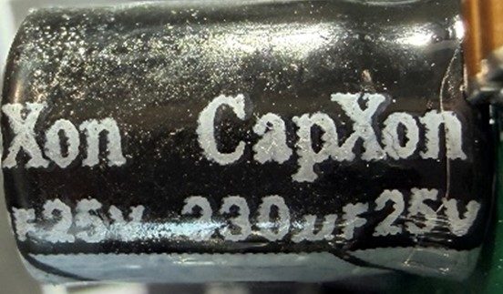 Capacitor, marked CapXon