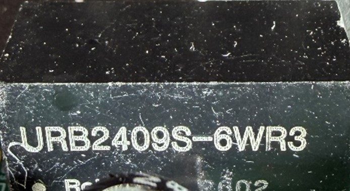 DC/DC converter, marked URB2409S-6WR3