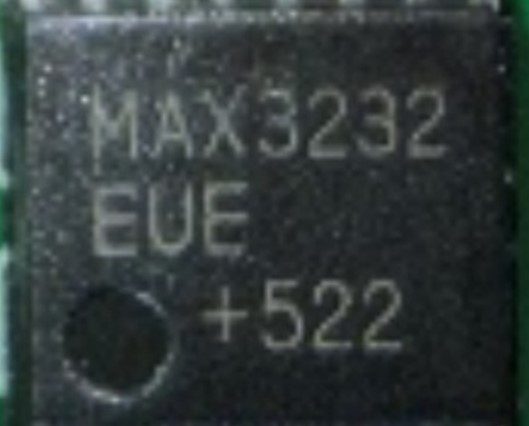Transceiver, marked MAX3232 EUE +522