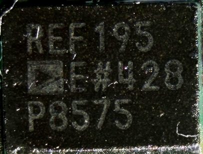 Reference voltage source, marked REF195 E#428 P8575