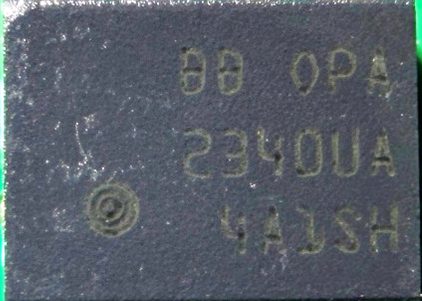 Operational amplifier, marked BB OPA 2340UA 4A1SH