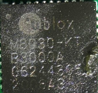 GNSS module, marked M8030-KT B3000A G62443C5 2006A3