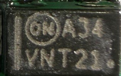 Schottky diode, marked A34 VNT21