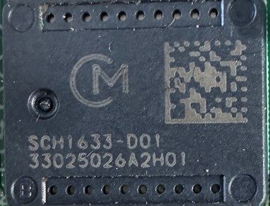 6-axis inertial module, marked SCH1633-D01 33025026A2H01