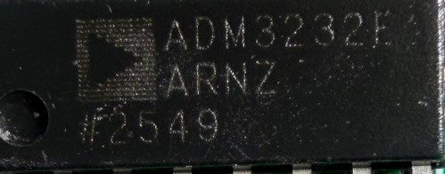 RS-232 line driver, marked ADM3232E ARNZ #2549