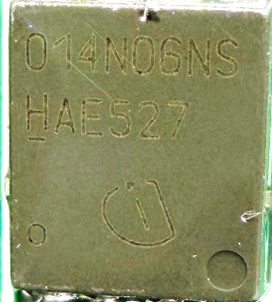 MOSFET, marked 014N06NS HAE527