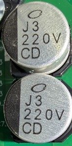 Capacitor, marked J3 220V CD
