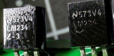 Adjustable current source, marked 573V4 LM234 Z-3
