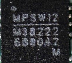 Step-down converter, marked MPSW12 M38222 689042 M