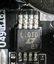 Undervoltage and reverse supply protection controller LTC4367, marked LTGTD e3