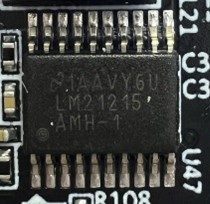 Synchronous buck regulator, marked 1AAVY6U LM2 12 15 AMH-1