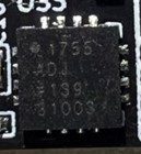 Linear voltage regulator, marked 1755 ADJ #189 31008