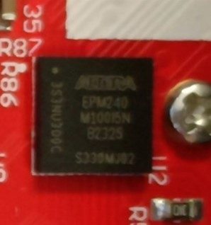 Complex programmable logic device (CPLD), marked ALTERA EPM240 M10015N B2325 S330MJ02