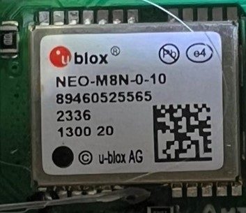 Versatile GNSS module, marked NEO-M8N-0-10 89460525565 2336 1300 20