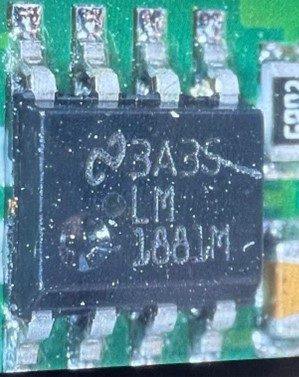 Video sync separator, marked 3A35 LM 1881M