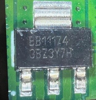 Voltage regulator, marked BB11174 3BZ3Y7H