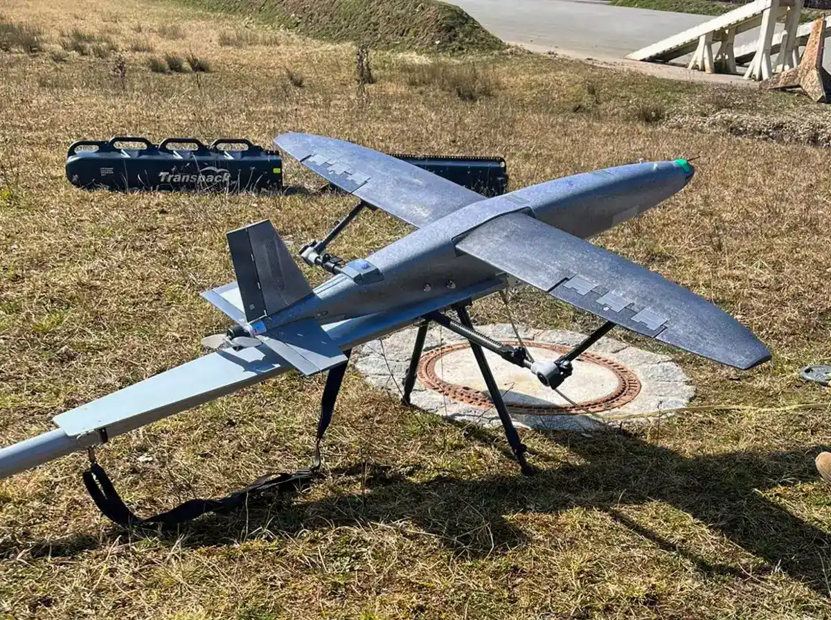 Hornet kamikaze drone — the fixed-wing AI strike UAV supplied to Ukraine through Eric Schmidt's Swift Beat / Perennial Autonomy.