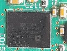 microcircuit, marked AMD L6AODU9ON 11401 BM G NA LAND
