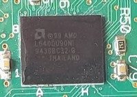 Memory chip, marked 99 AMD L640DU90NI 943BBC32 THAILAND