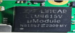 Low voltage regulator, marked LINEAR LTM4615V uModule №81547 е4 2309 MY