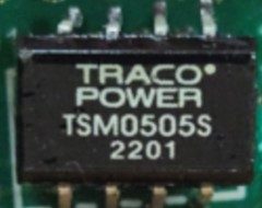 DC/DC converter, marked TSM0505S 2201