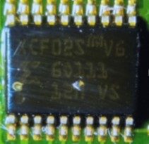 Platform Flash In-System Programmable Configuration PROMs., marked XCF02S VG 60111 12N VS