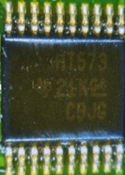 Microchip, marked HT573 21K C9JG