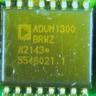Three-channel digital isolator, marked ADUM1300 BRWZ #2143 5546021,1