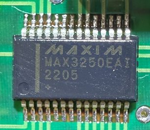 RS-232 Transceiver, marked MAX3250EAI 2205