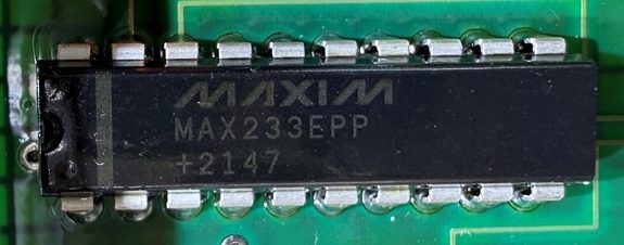RS-232 Driver/Receiver, marked MAX233EPP +2147