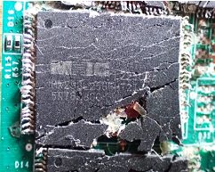 Memory chip, marked L225084 MX29GL256FHT2I -90Q 5N763800