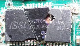 Memory chip, marked IS61WV20488FBLL AP22006XF
