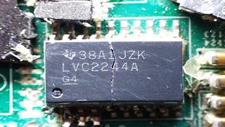 Line driver, marked 38A1JZK LVC2244A