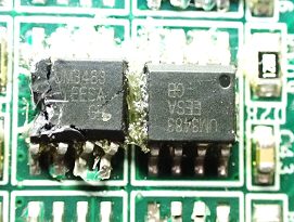 RS-485 transceiver, marked UM3483 EESA