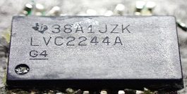Line driver, marked 38A1JZK LVC2244A