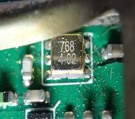 SMD component, marked 768 4-02