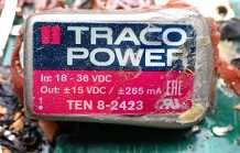 DC/DC converter, marked TEN 8-2423