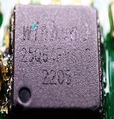 Memory chip, marked 25Q64FVS1G 2205