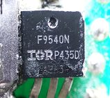 MOSFET, marked F9540N P435D