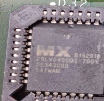 4 megabit flash memory, marked B152915 29LV040CQI-70G 3S343000
