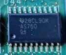 integrated circuit, marked 28CL90K AS760 G4