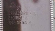 Flash memory, marked S29GL256P11TF102 530BB667 B 05 SPANSION