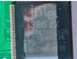 Built-in microprocessor, marked INTEL i386 EX JA80386EX25 L239MA23E TB
