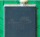 32 megabit flash memory, marked Atmel AT49BV322DТ 70TU 1116