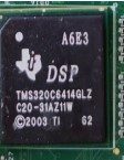 High performance digital signal module with fixed point DSP, marked A6E3 DSP ТМS320C6414GLZ C20-31AZ11W 2003 TI 62