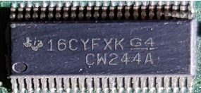 16-bit buffer/driver, marked 16CYFXK G4 CW244A