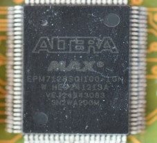 Processor, marked ALTERA MAX EPM7128SQI100-10N HEU 241213A VE124843083 3N2WA200M