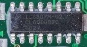 Last programmed clock speed, marked ICS307M-02 CL6000070 1027