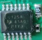 Two-fold bus buffer gate, marked LC125A 41AG P1YJ