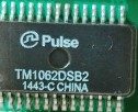 Line interface module, marked PULSE TM1062DSB2 1443-C CHINA